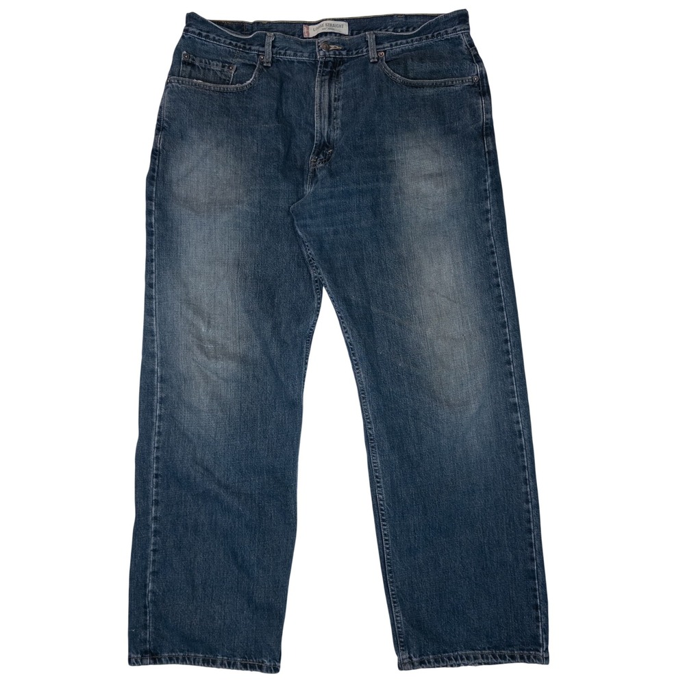 Levi's 569 Loose Straight Jeans Mens 38x32 Blue Good Y2K Baggy Denim Pants